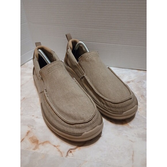 Skechers Other - Skechers Arch Fit Melo Port Bow Shoes Taupe Mens Size 11.5